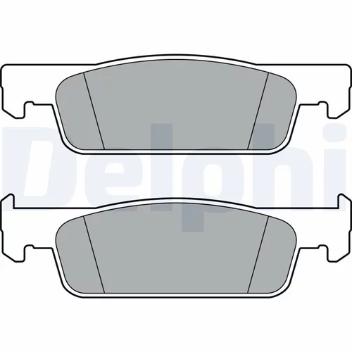 Sada brzdových platničiek kotúčovej brzdy DELPHI LP3387