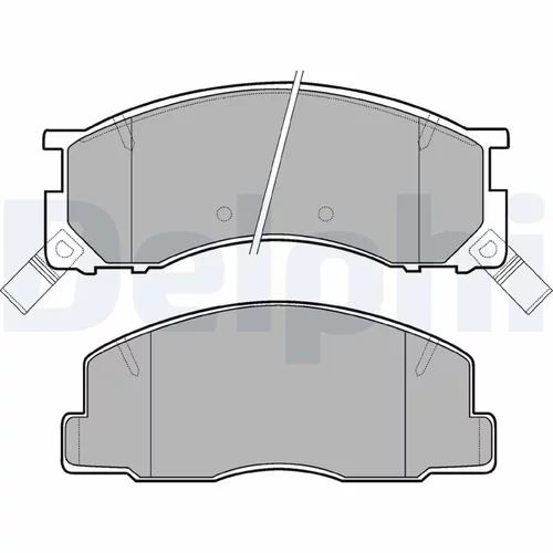 Sada brzdových platničiek kotúčovej brzdy DELPHI LP941