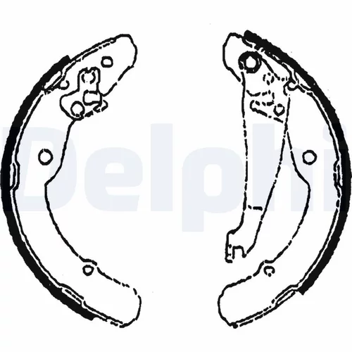 Sada brzdových čeľustí DELPHI LS1784 - obr. 1