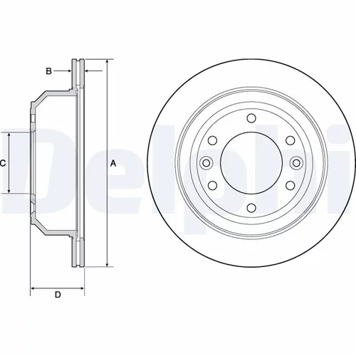 Brzdový kotúč DELPHI BG4692C