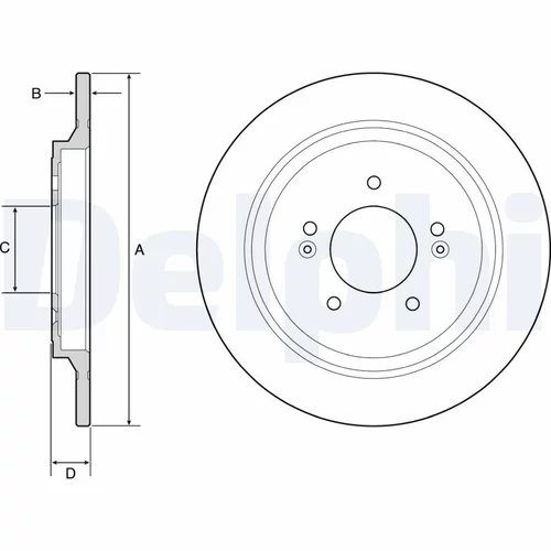 Brzdový kotúč DELPHI BG4932C