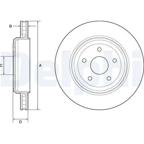 Brzdový kotúč DELPHI BG9214C