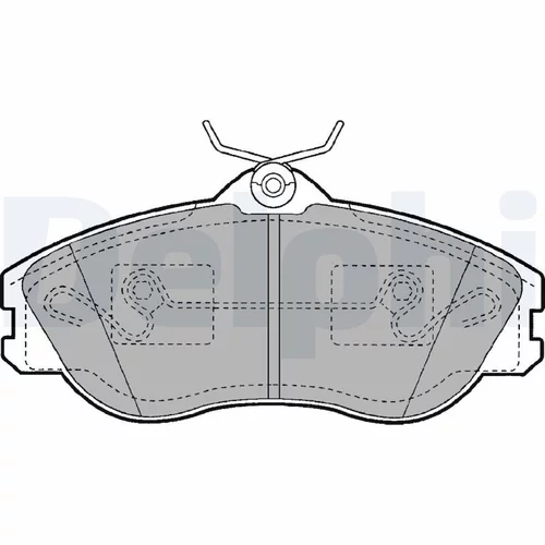 Sada brzdových platničiek kotúčovej brzdy DELPHI LP1445