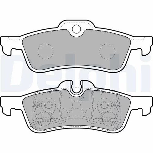 Sada brzdových platničiek kotúčovej brzdy DELPHI LP1912