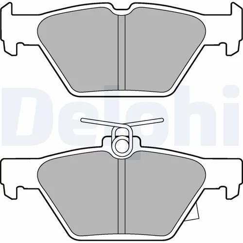 Sada brzdových platničiek kotúčovej brzdy DELPHI LP3268