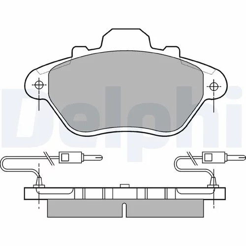 Sada brzdových platničiek kotúčovej brzdy DELPHI LP654