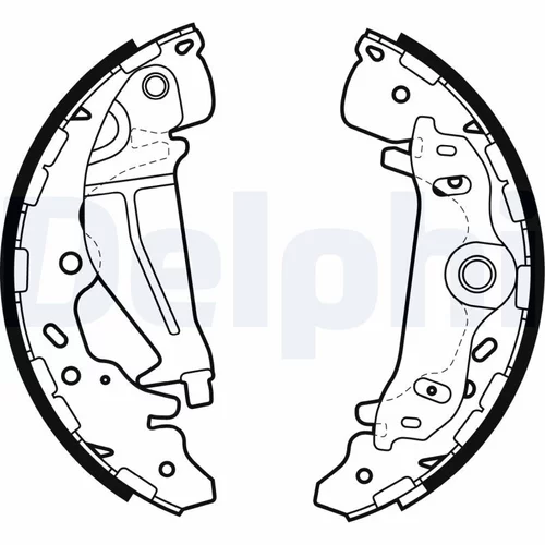 Sada brzdových čeľustí DELPHI LS1987 - obr. 1