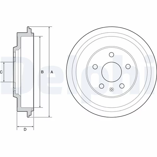 Brzdový bubon DELPHI BF561