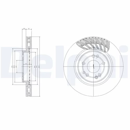 Brzdový kotúč DELPHI BG2775