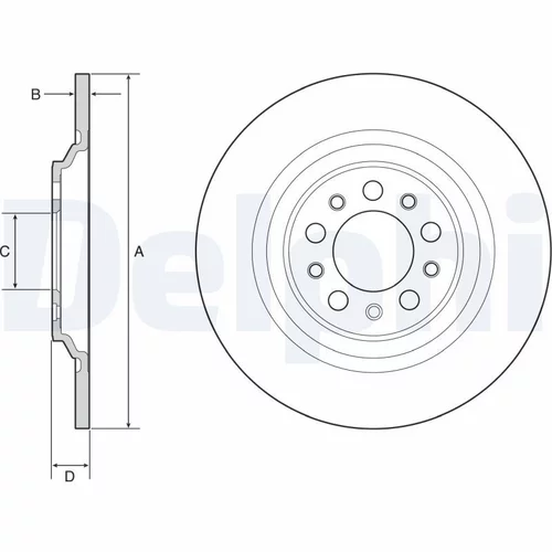 Brzdový kotúč DELPHI BG4961C