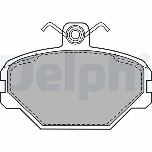 Sada brzdových platničiek kotúčovej brzdy DELPHI LP1444