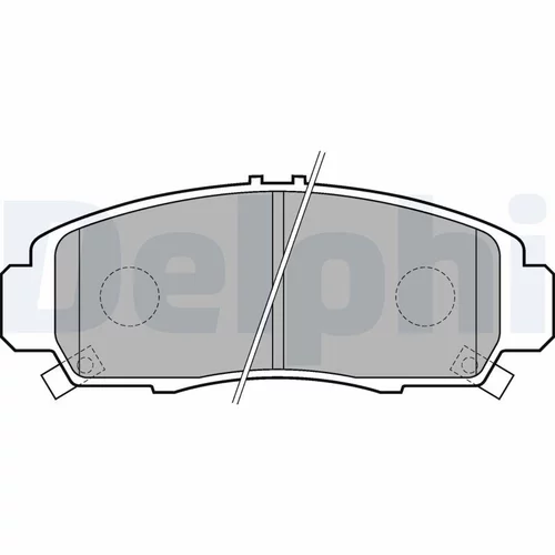 Sada brzdových platničiek kotúčovej brzdy DELPHI LP1704