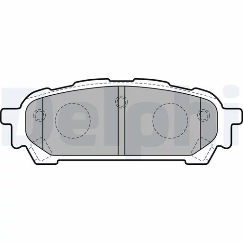 Sada brzdových platničiek kotúčovej brzdy DELPHI LP1822