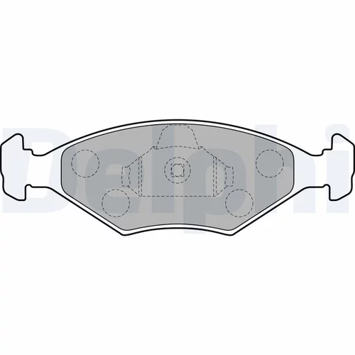 Sada brzdových platničiek kotúčovej brzdy DELPHI LP1854