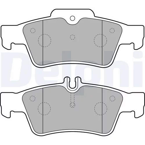 Sada brzdových platničiek kotúčovej brzdy DELPHI LP1868