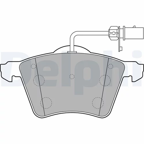 Sada brzdových platničiek kotúčovej brzdy DELPHI LP2021