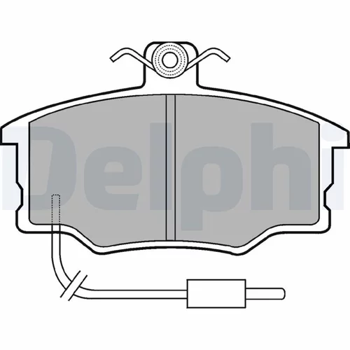 Sada brzdových platničiek kotúčovej brzdy DELPHI LP569