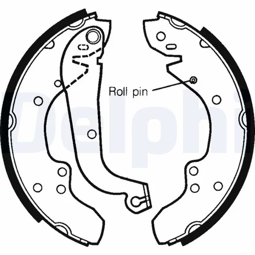 Sada brzdových čeľustí DELPHI LS1295 - obr. 1
