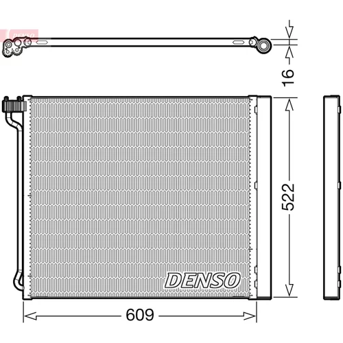 Kondenzátor klimatizácie DENSO DCN05034