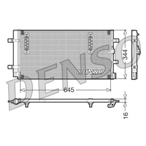 Kondenzátor klimatizácie DENSO DCN32060