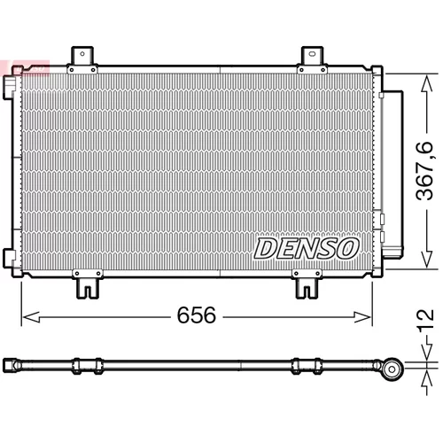 Kondenzátor klimatizácie DENSO DCN47009