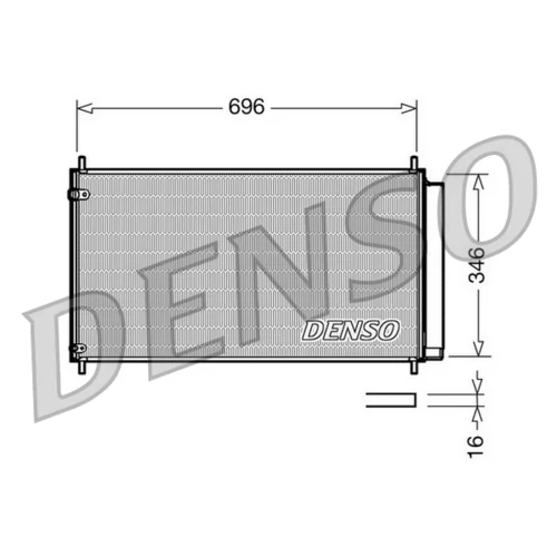 Kondenzátor klimatizácie DENSO DCN50022