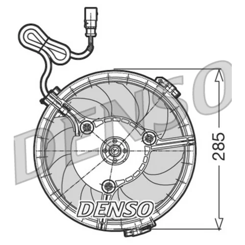 Ventilátor chladenia motora DER02005 /DENSO/