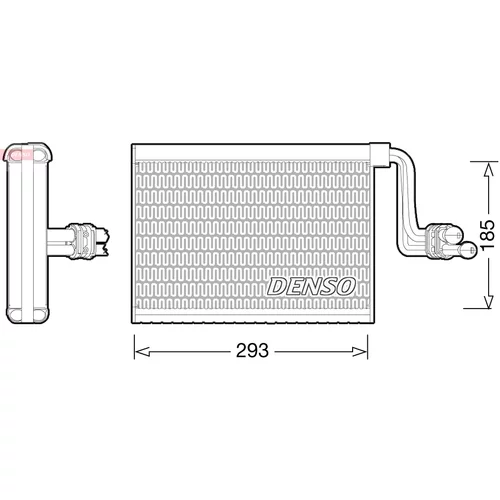 Výparník klimatizácie DEV05002 /DENSO/