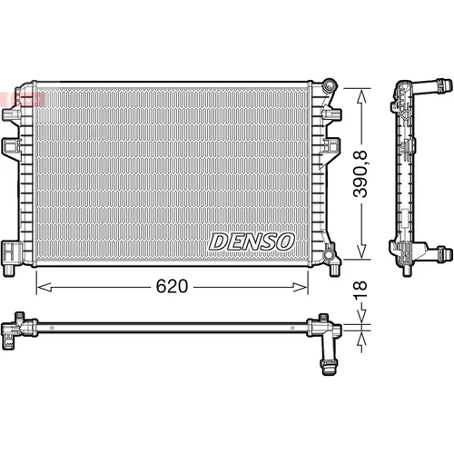 Chladič motora DENSO DRM02018