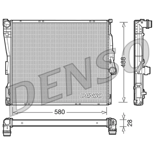 Chladič motora DENSO DRM05090