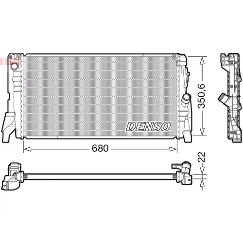 Chladič motora DENSO DRM05118