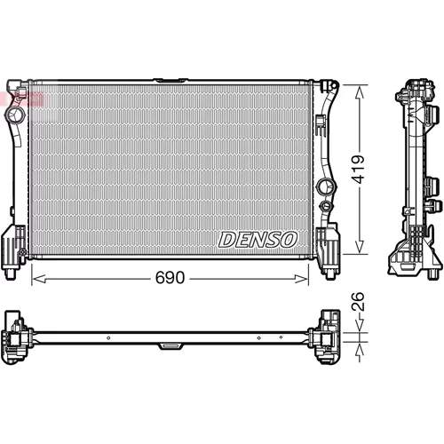 Chladič motora DENSO DRM17112