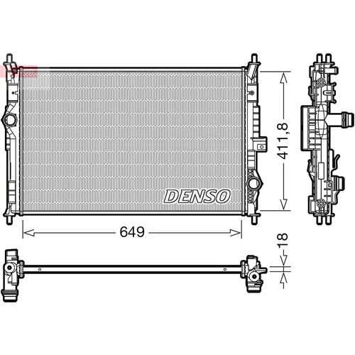 Chladič motora DENSO DRM21103