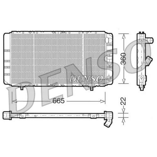 Chladič motora DENSO DRM23020