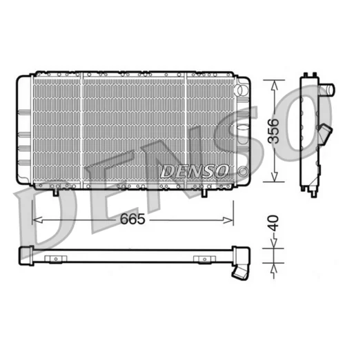 Chladič motora DENSO DRM23021