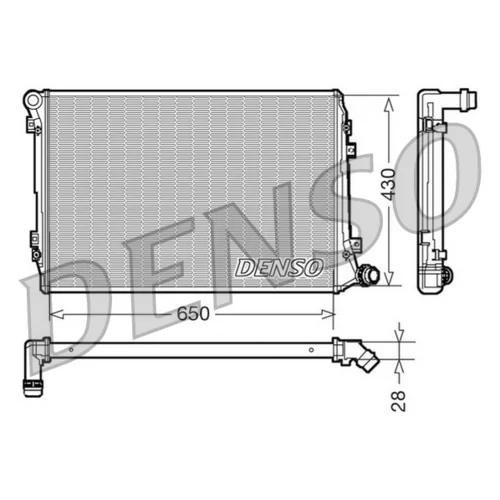 Chladič motora DENSO DRM32037