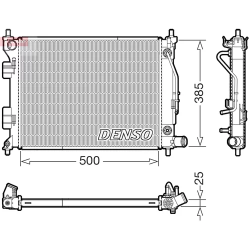 Chladič motora DENSO DRM41033