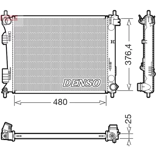 Chladič motora DENSO DRM41037