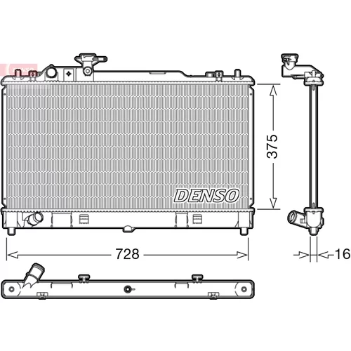 Chladič motora DENSO DRM44033