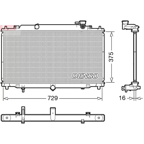 Chladič motora DENSO DRM44048