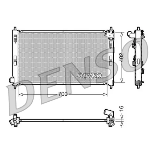 Chladič motora DENSO DRM45023