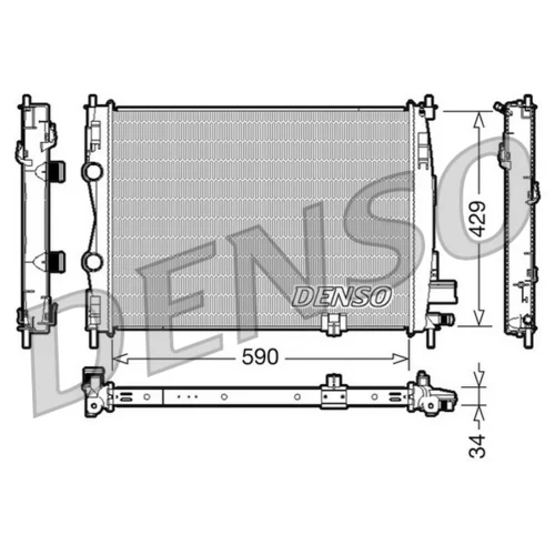 Chladič motora DENSO DRM46018