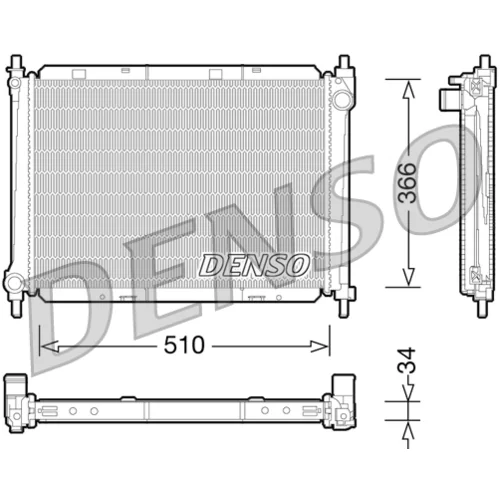 Chladič motora DENSO DRM46037