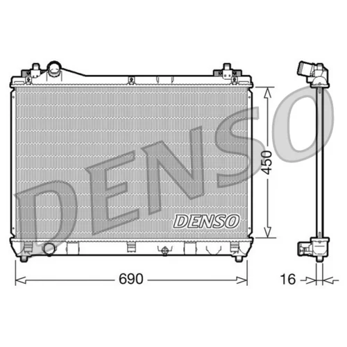 Chladič motora DENSO DRM47016