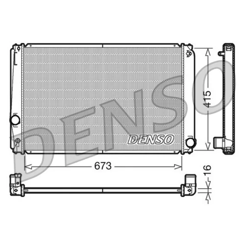 Chladič motora DENSO DRM50051