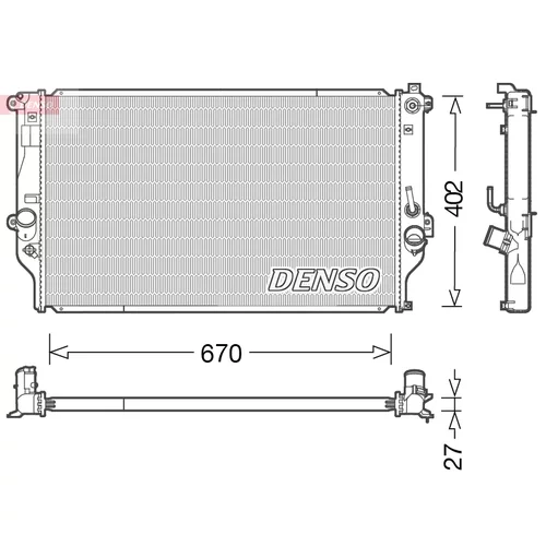 Chladič motora DENSO DRM50092