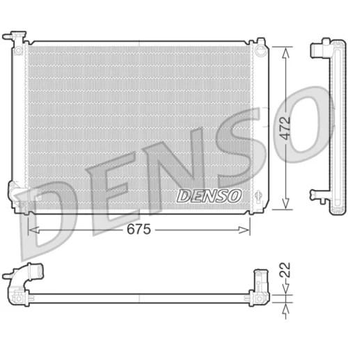 Chladič motora DENSO DRM51010