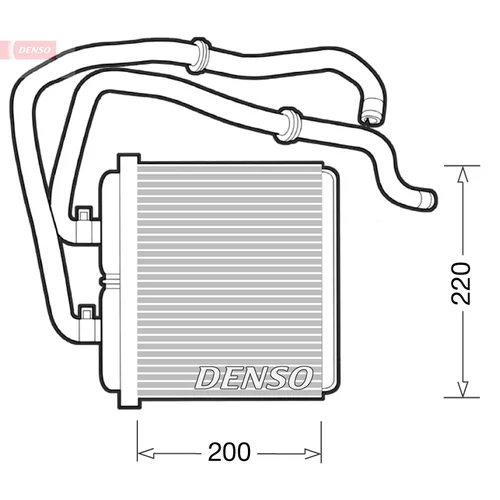 Výmenník tepla vnútorného kúrenia DENSO DRR12003