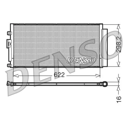 Kondenzátor klimatizácie DENSO DCN09046