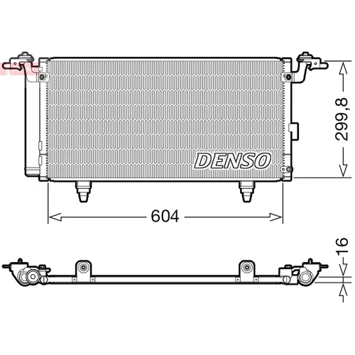 Kondenzátor klimatizácie DENSO DCN36005